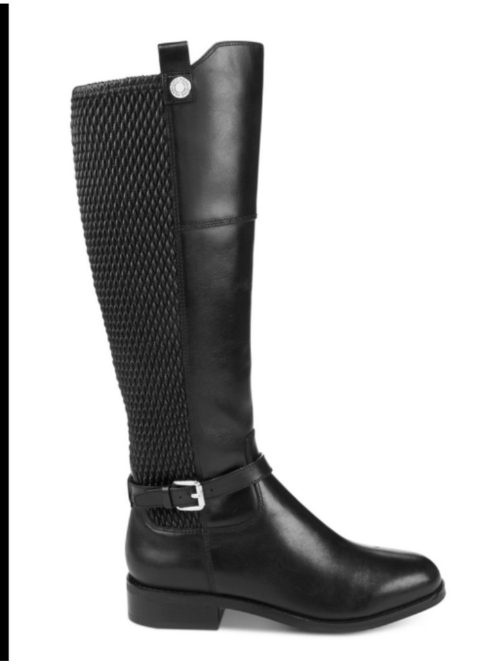 Cole Haan “Galina” Black Leather Riding Boots